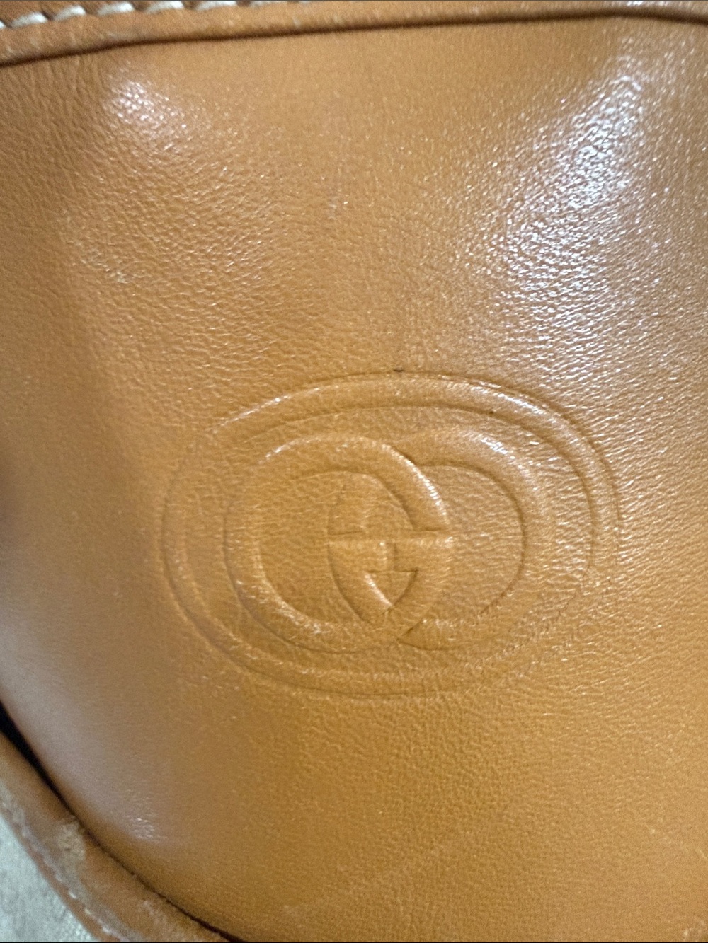 Authentic Gucci Tote - Vintage Gucci shoulder bag- Gucci Computer handbag - Picture 6 of 15